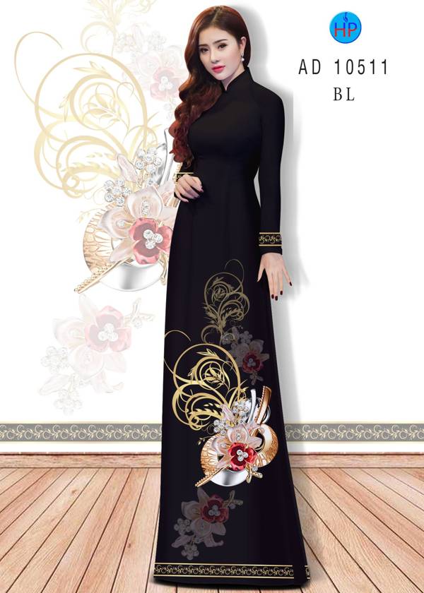 Vải Áo Dài Hoa Văn Vừa Ra  AD 10511