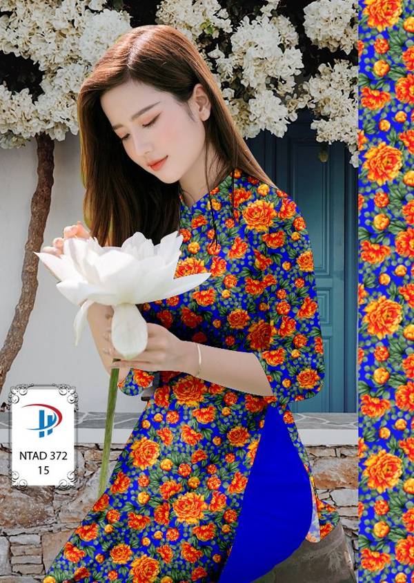 Vải Áo Dài Hoa Đều Vừa Ra  AD NTAD372