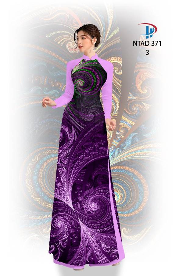 Vải Áo Dài Hoa Văn Vừa Ra  AD NTAD371