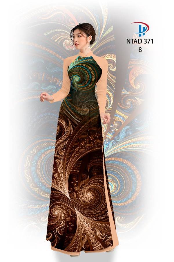 Vải Áo Dài Hoa Văn Vừa Ra  AD NTAD371