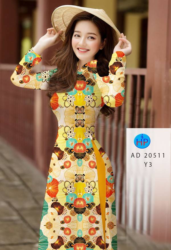 Vải Áo Dài Hoa Văn Vừa Ra  AD 20511