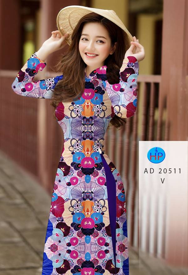 Vải Áo Dài Hoa Văn Vừa Ra  AD 20511