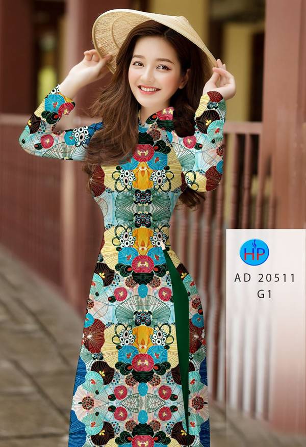 Vải Áo Dài Hoa Văn Vừa Ra  AD 20511