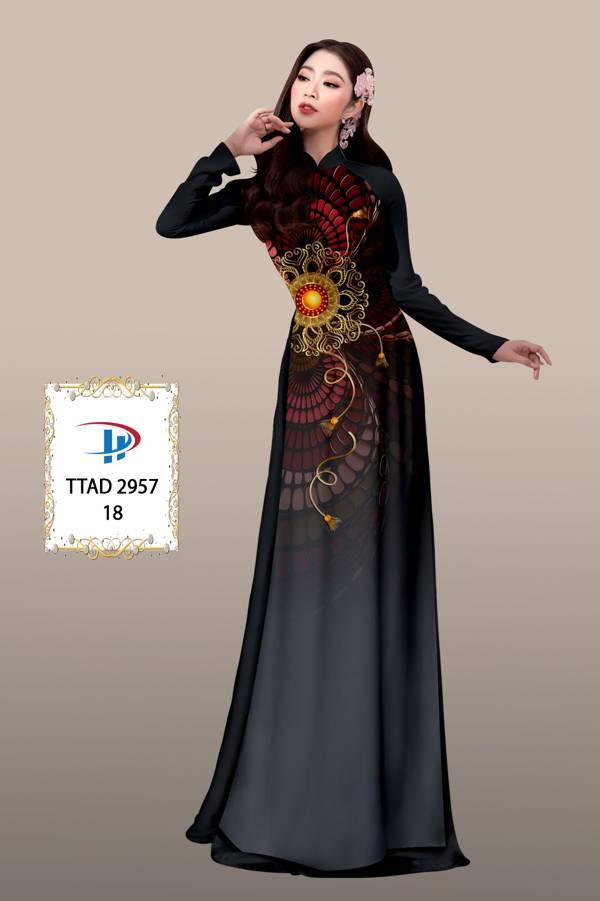 Vải Áo Dài Hoa Văn Độc Đáo AD TTAD2957