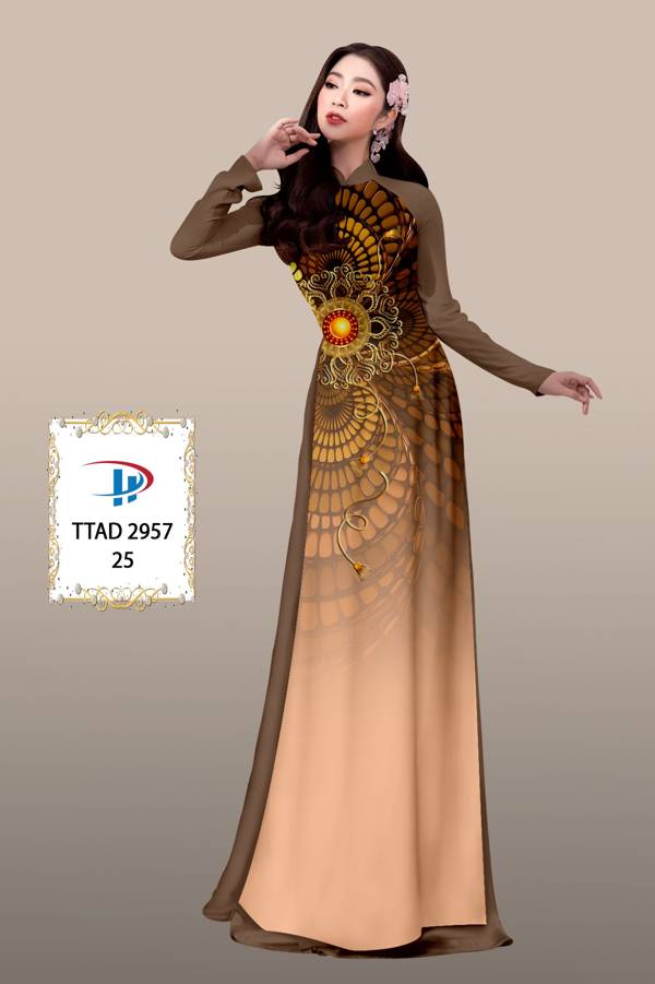 Vải Áo Dài Hoa Văn Độc Đáo AD TTAD2957