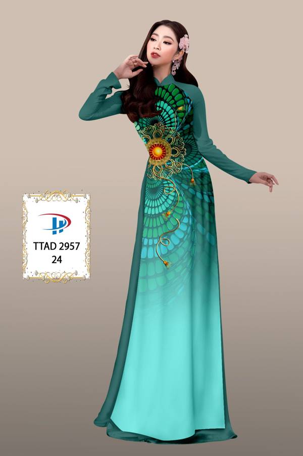 Vải Áo Dài Hoa Văn Độc Đáo AD TTAD2957