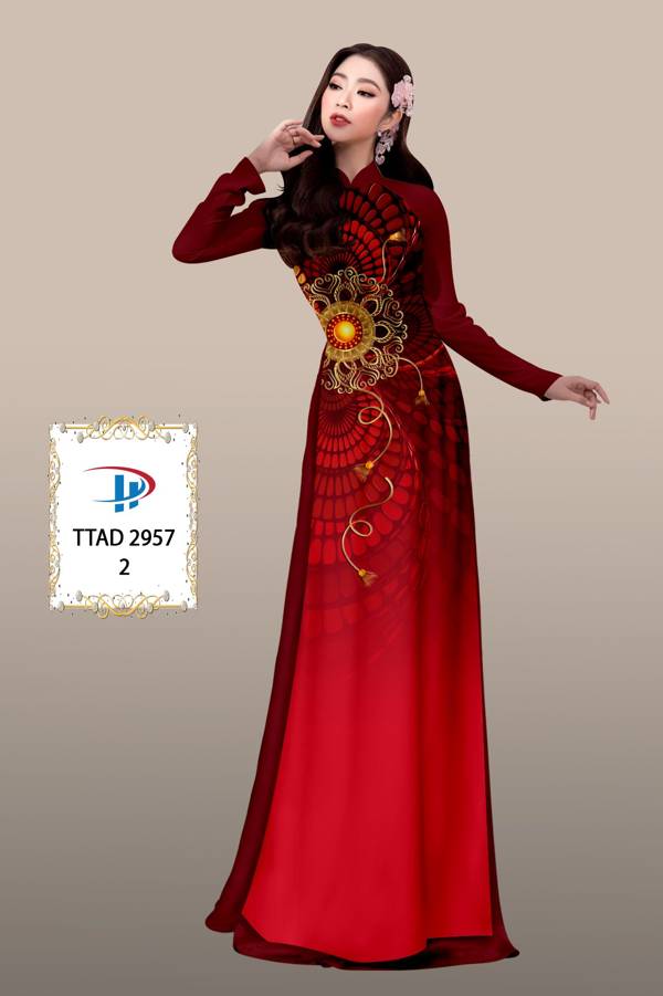 Vải Áo Dài Hoa Văn Độc Đáo AD TTAD2957