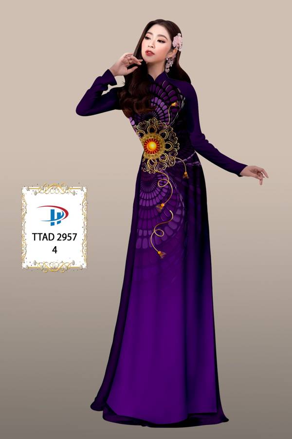 Vải Áo Dài Hoa Văn Độc Đáo AD TTAD2957