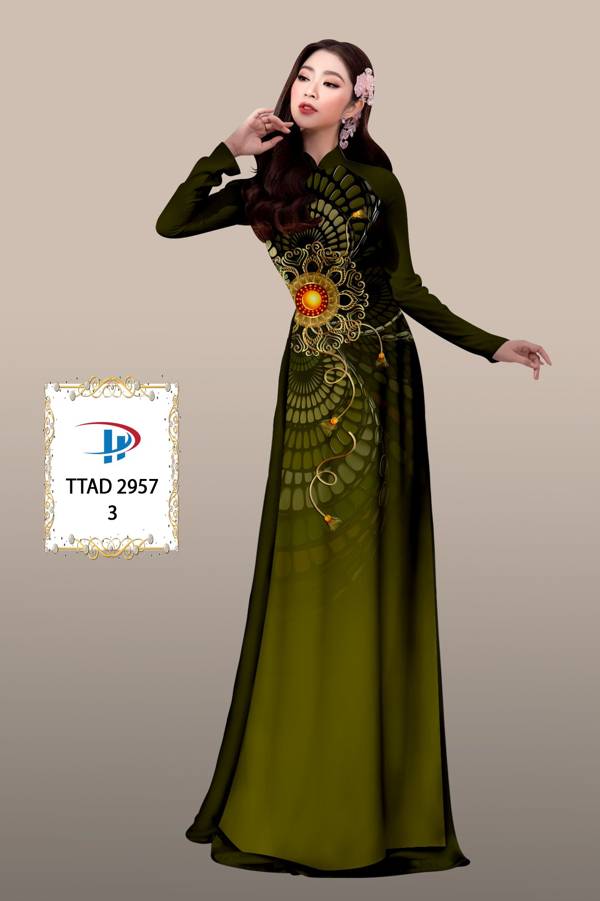 Vải Áo Dài Hoa Văn Độc Đáo AD TTAD2957