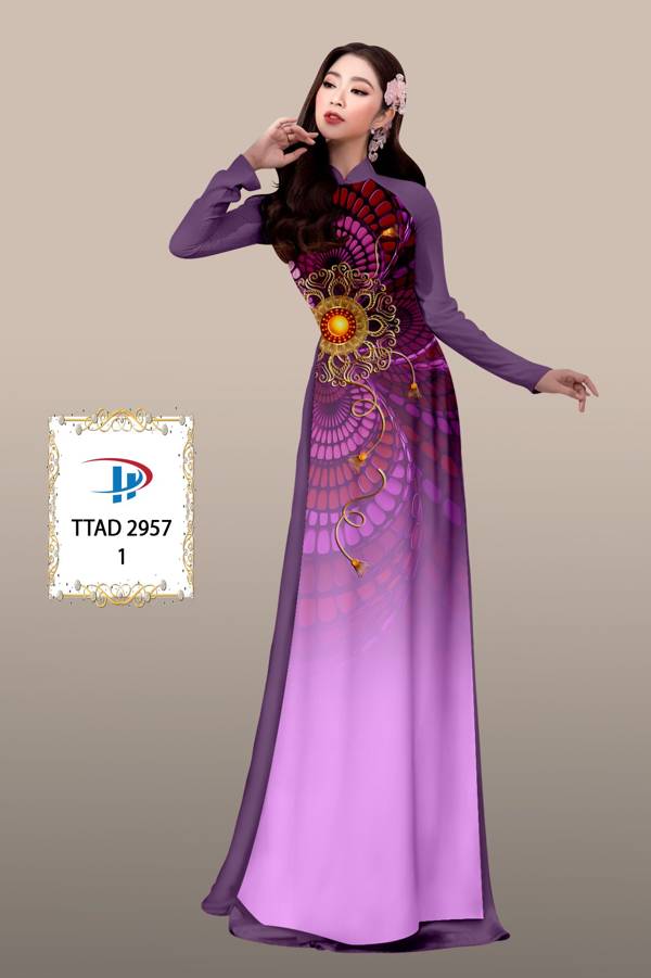 Vải Áo Dài Hoa Văn Độc Đáo AD TTAD2957