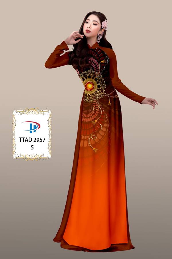 Vải Áo Dài Hoa Văn Độc Đáo AD TTAD2957