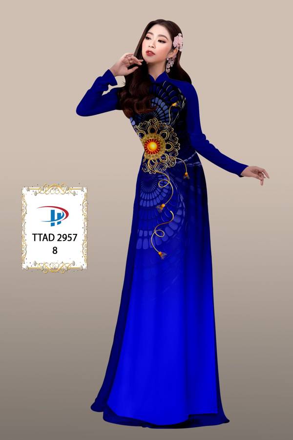 Vải Áo Dài Hoa Văn Độc Đáo AD TTAD2957