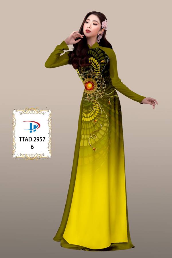 Vải Áo Dài Hoa Văn Độc Đáo AD TTAD2957