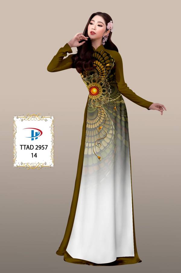 Vải Áo Dài Hoa Văn Độc Đáo AD TTAD2957