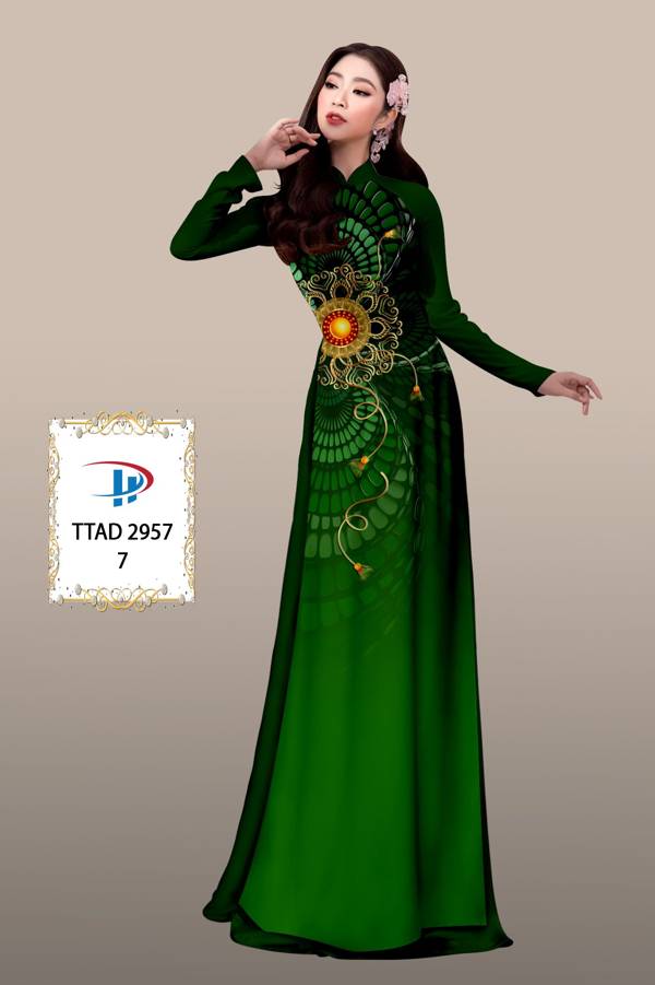 Vải Áo Dài Hoa Văn Độc Đáo AD TTAD2957
