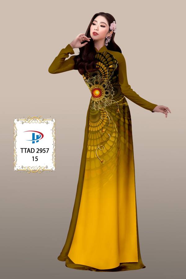 Vải Áo Dài Hoa Văn Độc Đáo AD TTAD2957