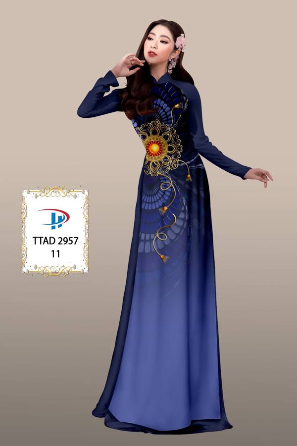 Vải Áo Dài Hoa Văn Độc Đáo AD TTAD2957