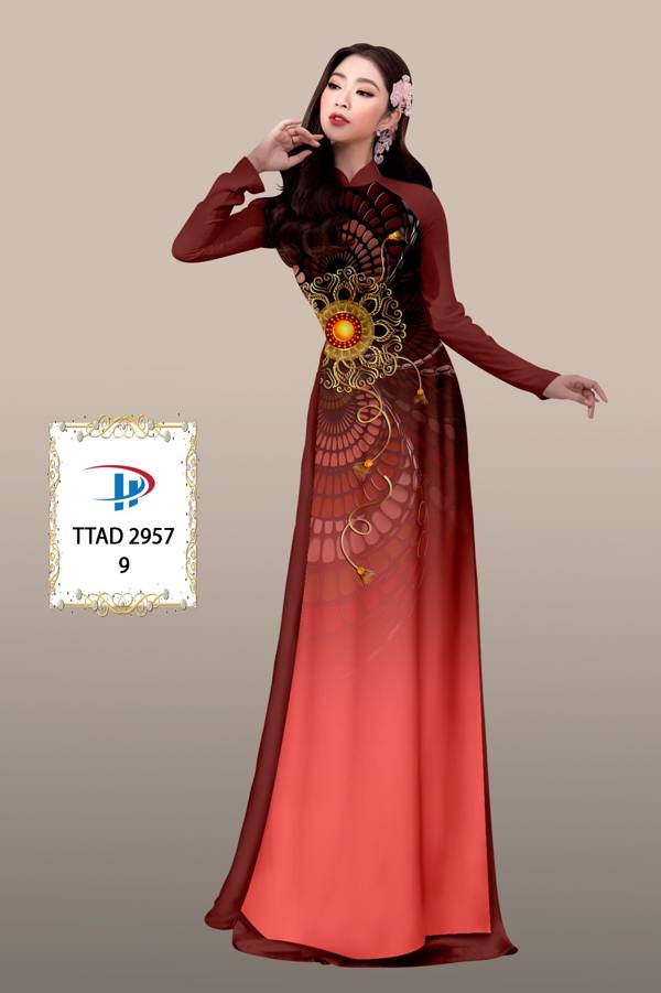 Vải Áo Dài Hoa Văn Độc Đáo AD TTAD2957
