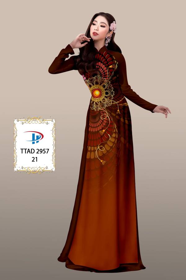 Vải Áo Dài Hoa Văn Độc Đáo AD TTAD2957