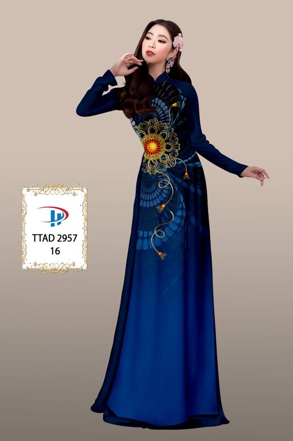 Vải Áo Dài Hoa Văn Độc Đáo AD TTAD2957