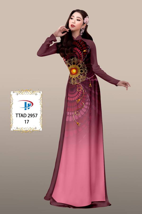 Vải Áo Dài Hoa Văn Độc Đáo AD TTAD2957