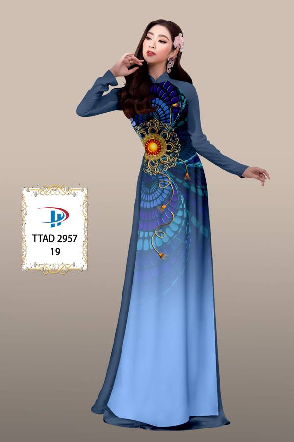 Vải Áo Dài Hoa Văn Độc Đáo AD TTAD2957