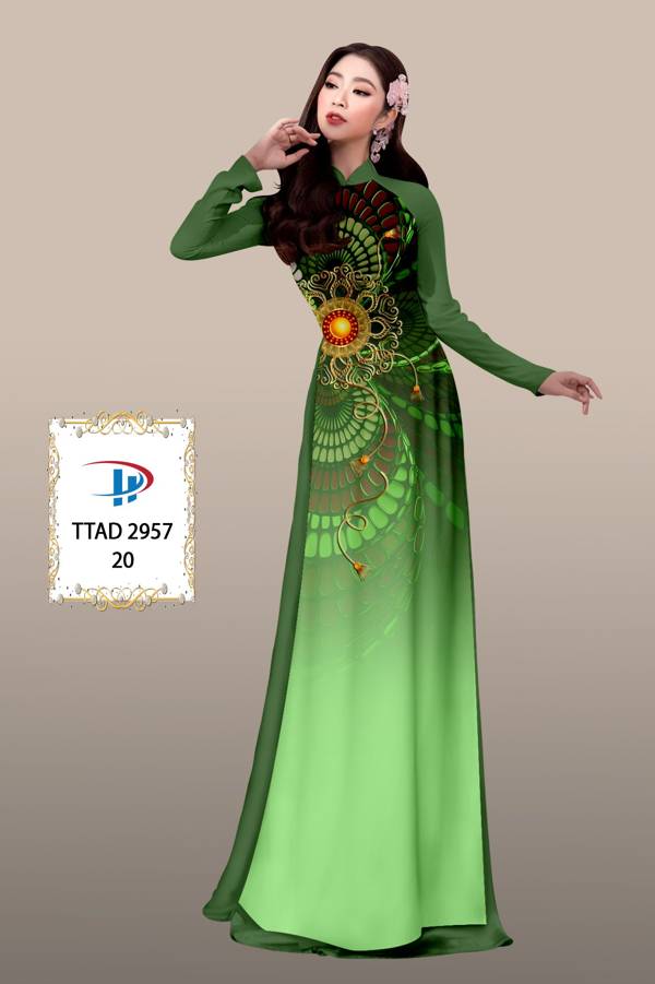 Vải Áo Dài Hoa Văn Độc Đáo AD TTAD2957