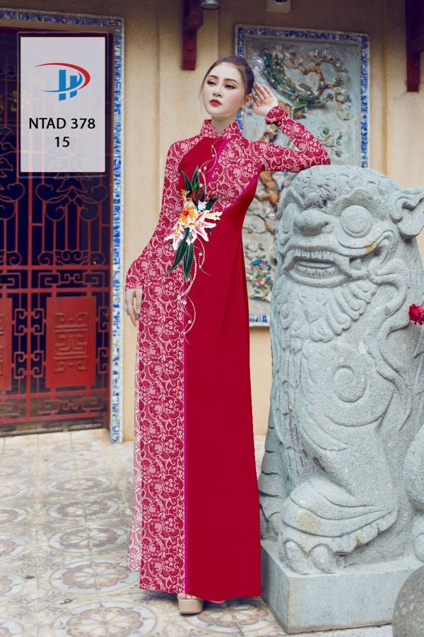Vải Áo Dài Hoa Văn Thiết Kế 2021 AD NTAD378