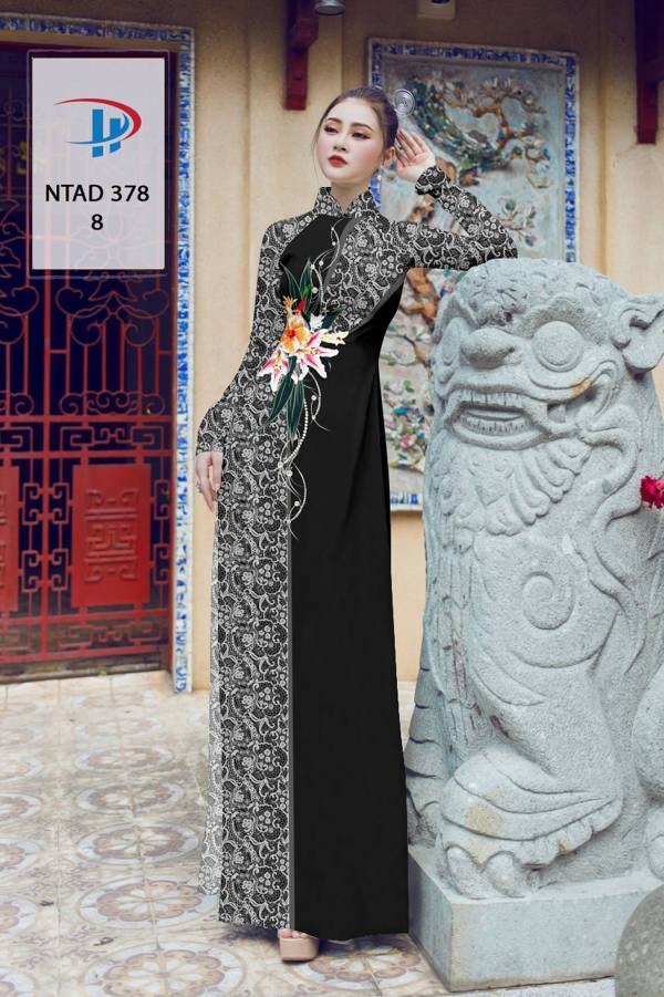 Vải Áo Dài Hoa Văn Thiết Kế 2021 AD NTAD378