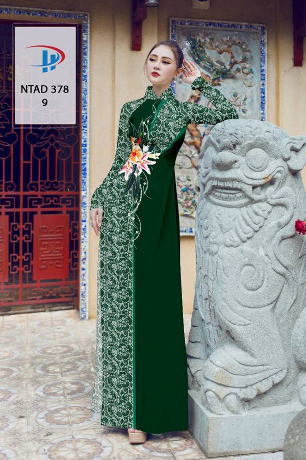 Vải Áo Dài Hoa Văn Thiết Kế 2021 AD NTAD378