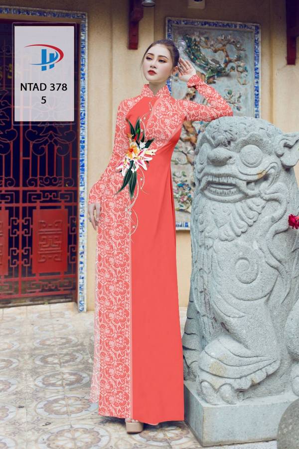 Vải Áo Dài Hoa Văn Thiết Kế 2021 AD NTAD378