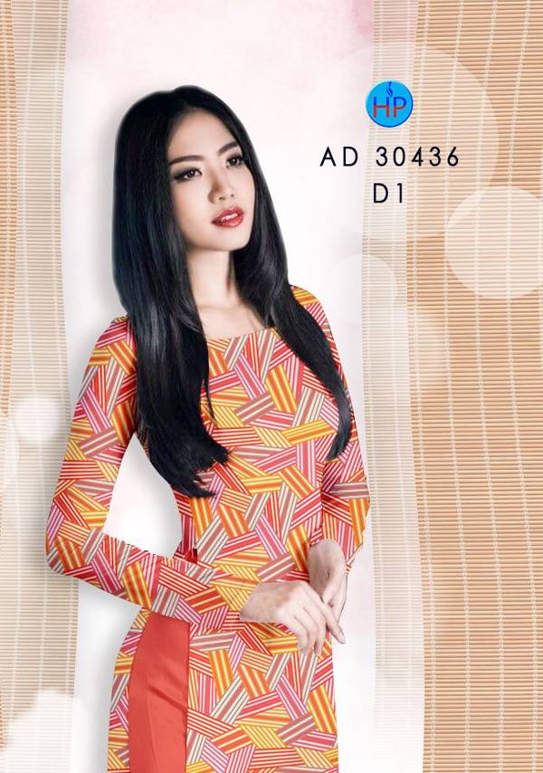 Vải Áo Dài Hoa Văn Mới Ra AD 30436