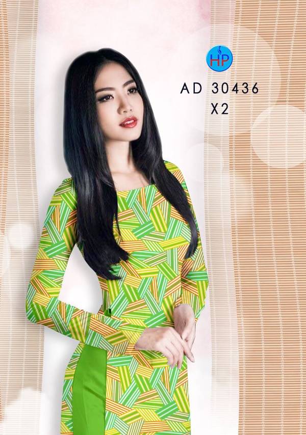 Vải Áo Dài Hoa Văn Mới Ra AD 30436