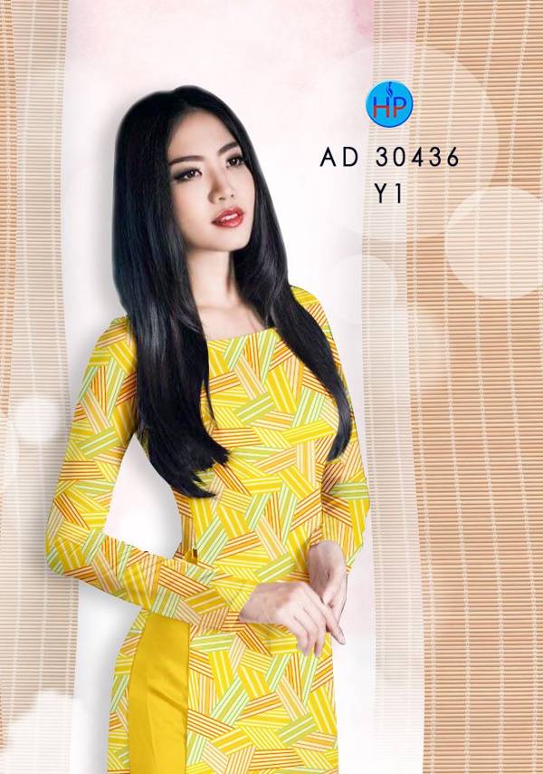 Vải Áo Dài Hoa Văn Mới Ra AD 30436
