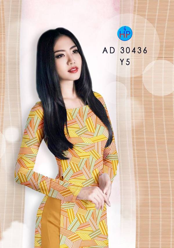 Vải Áo Dài Hoa Văn Mới Ra AD 30436