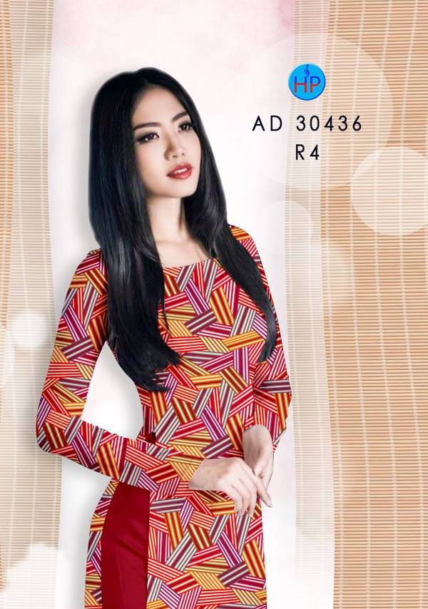 Vải Áo Dài Hoa Văn Mới Ra AD 30436