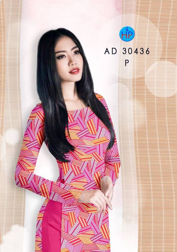 Vải Áo Dài Hoa Văn Mới Ra AD 30436