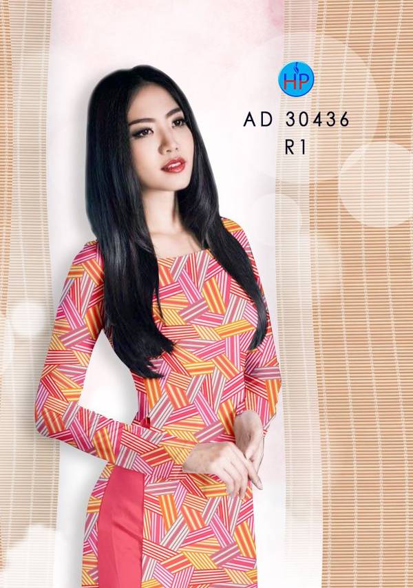 Vải Áo Dài Hoa Văn Mới Ra AD 30436