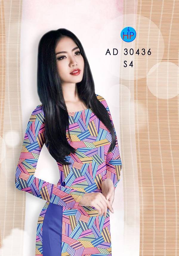 Vải Áo Dài Hoa Văn Mới Ra AD 30436