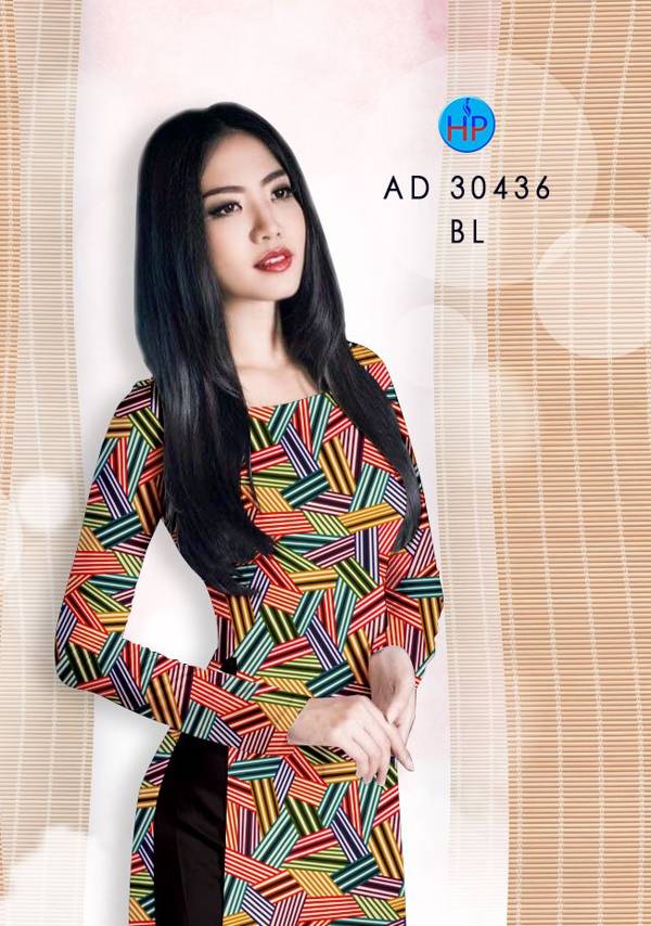Vải Áo Dài Hoa Văn Mới Ra AD 30436