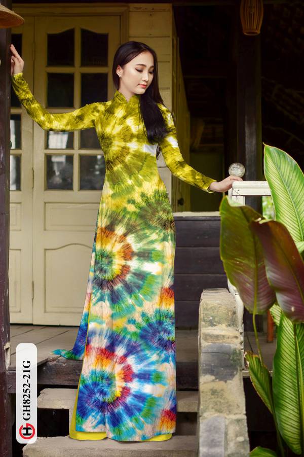 Vải Áo Dài Hoa Văn Thiết Kế 2021 AD GH8252 33 Vải Áo Dài Hoa Văn Thiết Kế 2021 AD GH8252