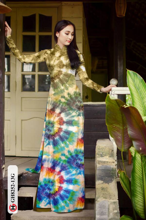 Vải Áo Dài Hoa Văn Thiết Kế 2021 AD GH8252 43 Vải Áo Dài Hoa Văn Thiết Kế 2021 AD GH8252