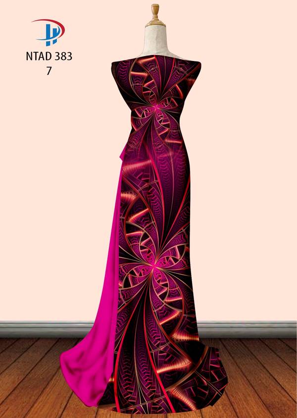 Vải Áo Dài Hoa Văn Mới Ra AD NTAD383