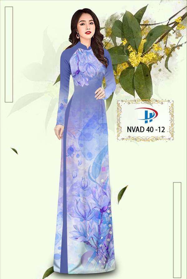 Vải Áo Dài Hoa In 3D Thiết Kế 2021 AD NVAD40 53 Vải Áo Dài Hoa In 3D Thiết Kế 2021 AD NVAD40