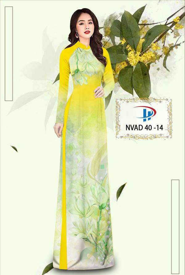 Vải Áo Dài Hoa In 3D Thiết Kế 2021 AD NVAD40 55 Vải Áo Dài Hoa In 3D Thiết Kế 2021 AD NVAD40