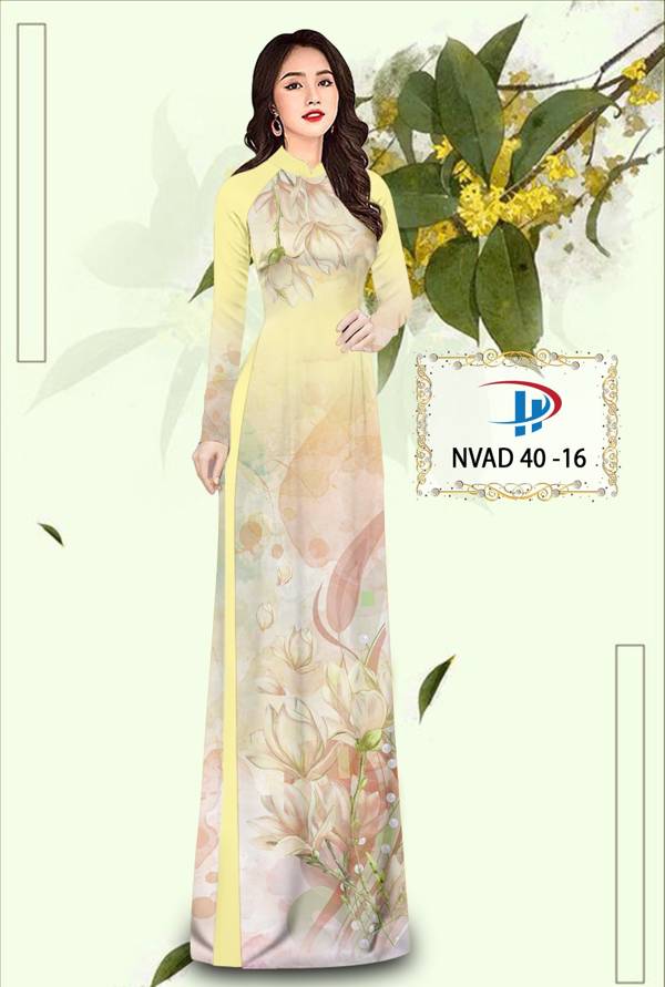 Vải Áo Dài Hoa In 3D Thiết Kế 2021 AD NVAD40 57 Vải Áo Dài Hoa In 3D Thiết Kế 2021 AD NVAD40