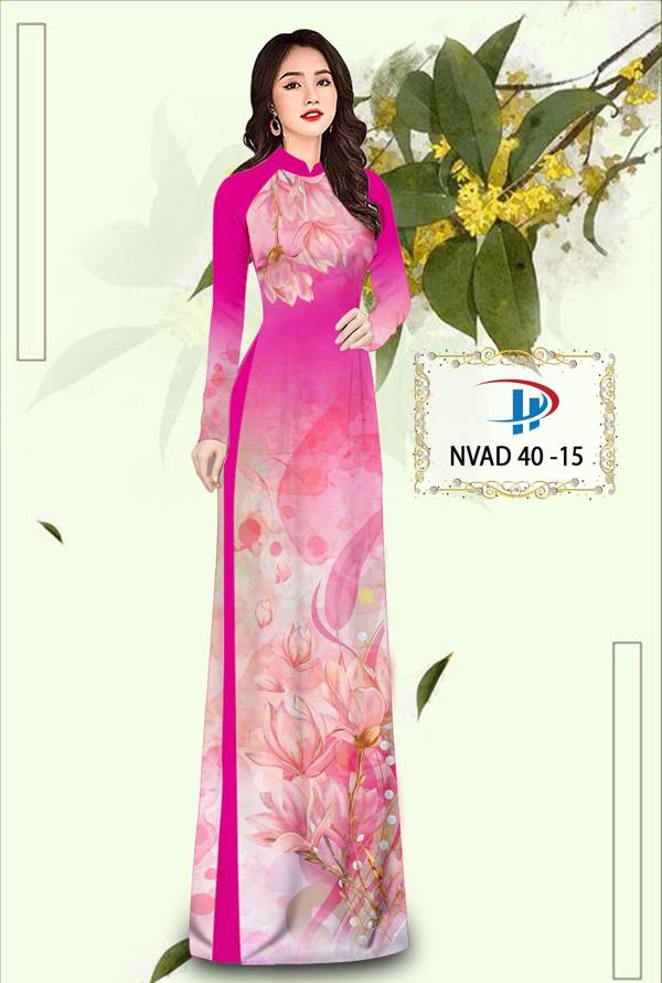 Vải Áo Dài Hoa In 3D Thiết Kế 2021 AD NVAD40 56 Vải Áo Dài Hoa In 3D Thiết Kế 2021 AD NVAD40