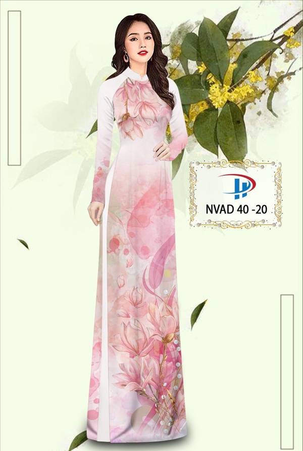 Vải Áo Dài Hoa In 3D Thiết Kế 2021 AD NVAD40 61 Vải Áo Dài Hoa In 3D Thiết Kế 2021 AD NVAD40