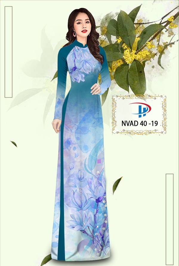 Vải Áo Dài Hoa In 3D Thiết Kế 2021 AD NVAD40 60 Vải Áo Dài Hoa In 3D Thiết Kế 2021 AD NVAD40
