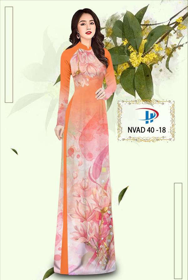 Vải Áo Dài Hoa In 3D Thiết Kế 2021 AD NVAD40 59 Vải Áo Dài Hoa In 3D Thiết Kế 2021 AD NVAD40